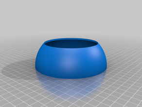 lamp support dome large hole 3d print model - Mito3D