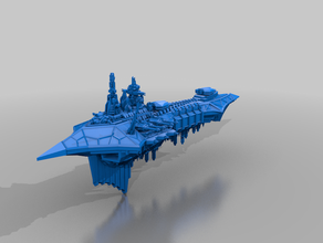 chaos fleet - beta class battlefleet gothic bfg 3d print model - Mito3D