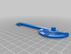 n-sided polygon protractor education geometry highschool openscad parametric 3d print model - Mito3D