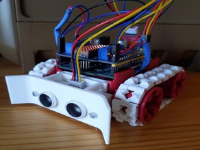 smars pala de ultrasonidos hc sr04 mod arduino uno el robot la robótica modular src04 actualización 3d print model - Mito3D
