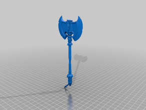 barbarian battle axe - fortnite 3d print model - Mito3D