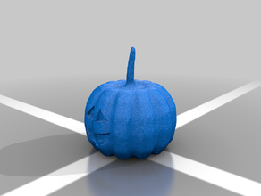 pumpkin 2 faces punpkin 3d print model - Mito3D