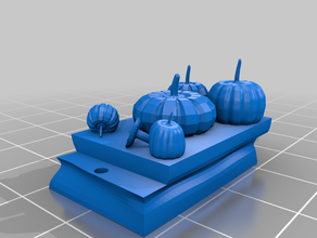 dungeonsticks pumpkins happy halloween demo 40k terrain scenery decoration pumpkin 3d print model - Mito3D