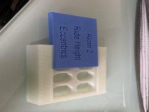 schumacher atom 2 rear height adjusters storage box 3d print model - Mito3D