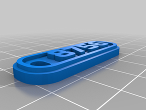 un trousseau de clés personnalisé 3d print model - Mito3D