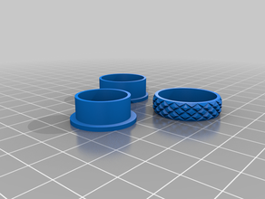fidget spinner ring 65 knurl customized 3d print model - Mito3D