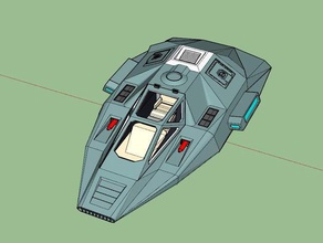 space fighter scifi star trek 3d print model - Mito3D