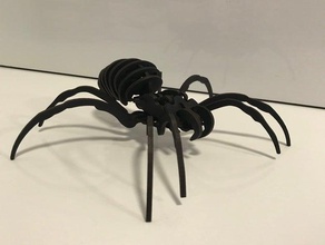 lasercut araña 3 mm mdf de halloween k40 3d print model - Mito3D