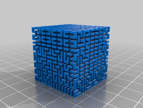 my customized hilbert cube 3d print model - Mito3D