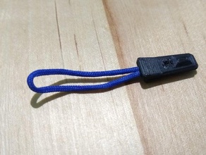 zipper pull coat jacket replacement part 3d print model - Mito3D
