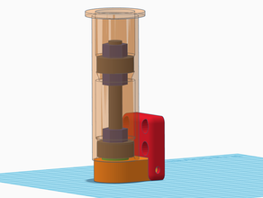plegable soporte de bobina filamento el la titular cola montaje 3d print model - Mito3D