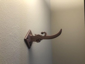 chinese traditional roof-coat hook 3d print model - Mito3D