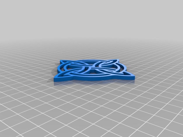 celtic knot 4 ornament 3D print model - Mito3D
