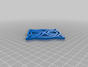 keltische Knoten 4 celtic keltischen ornament 3d print model - Mito3D