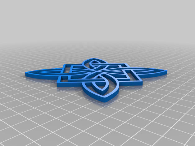 celtic square knot greetings card irish 3D print model - Mito3D