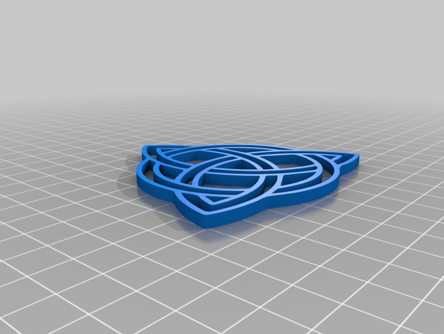 celtic trinity knot greetings card 3D print model - Mito3D