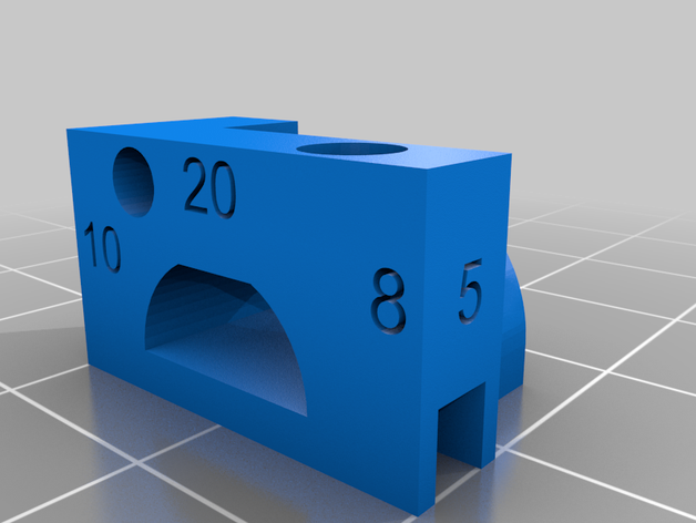 l'étalonnage de la matrice calibrer cube test d'étalonnage calibrage l'imprimante 3D print model - Mito3D
