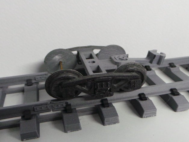 wheelbase lego train wheel openrailway rails railway 3D print model - Mito3D