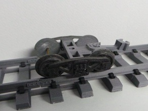 distância entre eixos lego trem de rodas openrailway trilhos ferroviária 3d print model - Mito3D