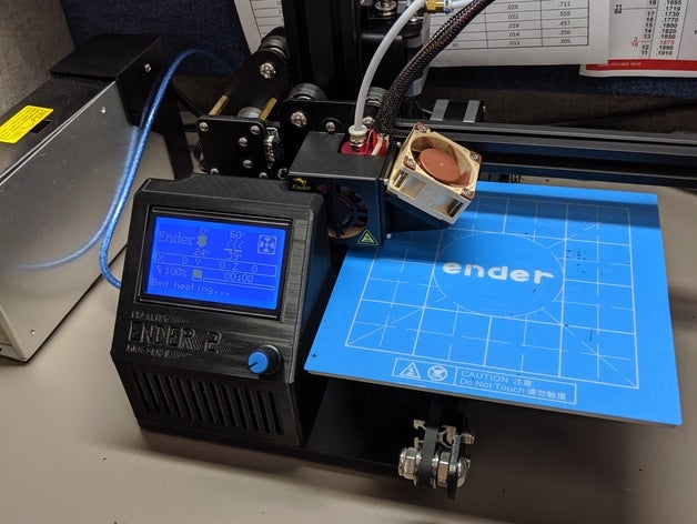 ender 2 cas 12864 reprapdiscount plein écran graphique cr10 3 gen l système centralisé de bibliothèque reprap tmc2208 3D print model - Mito3D