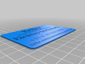 my customized business card maker 3d print model - Mito3D