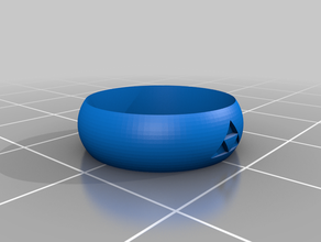 tri-force-ring 3d print model - Mito3D