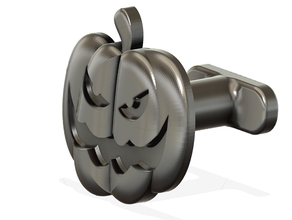 la citrouille d'halloween boutons de manchette cufflink fête jack-o-lantern vegoilguy vog 3d print model - Mito3D