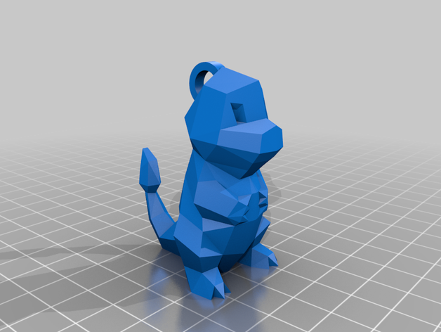 charmander llavero lowpoly 3D print model - Mito3D