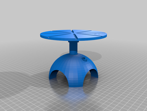 rotatif boyama standı minyatür acıyor model resim 3d print model - Mito3D