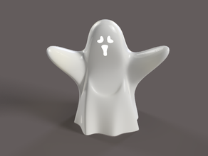 tealight ghost decoration halloween holiday tea 3d print model - Mito3D