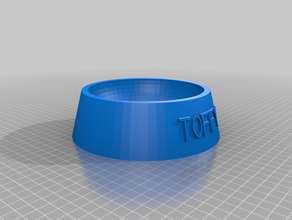 my customized fully parametric dog cat food bowl 3d print model - Mito3D