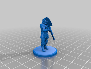 male fighter glave 3d print model - Mito3D