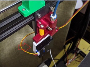 spacer dual gear extruder ender 5 plus ender5 filament sensor 3d print model - Mito3D