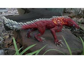 odogaron posé & tranché de la bête capcom créature monster hunter 3d print model - Mito3D