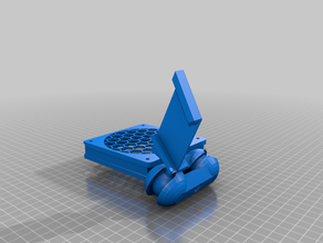 anycubic mega s - fan holder bed cooling i3 mount ram roundamount 3d print model - Mito3D