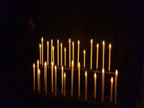 led candela fiamma 3d print model - Mito3D