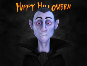 halloween Vampir-Charakter-Büste action-Figur cartoon Charakter beängstigend Vampir 3d print model - Mito3D