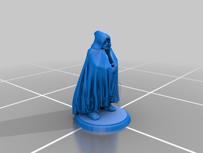 cultist - hiding chaos dnd miniature fantasy pathfinder 3d print model - Mito3D