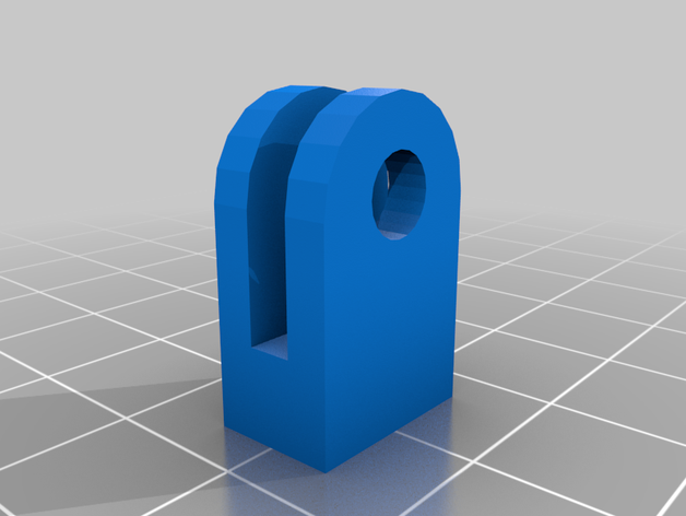 gopro-mount-Anschluss gopro mount 3D print model - Mito3D