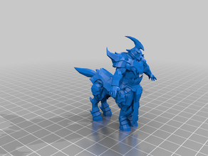 hecarim de la ligue des légendes centaure créature les créatures miniature miniatures 3d print model - Mito3D