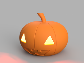 sorridente jack-o-lantern citrouille la decorazione di halloween jack o'lantern lanterna zucca 3d print model - Mito3D