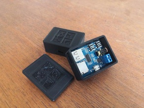 mp3 sound module enclosure geocaching player case 3d print model - Mito3D