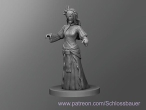 medieval weeping woman dnd dungeons dragons tabletop 3d print model - Mito3D