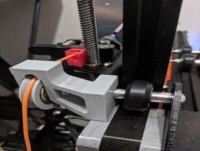 ender 3 filament roller guide upsidedown 3d print model - Mito3D