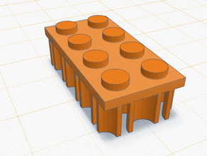 lego brique 2x4 benjamin venir 3d print model - Mito3D