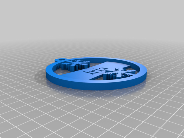 iris personalizado 3D print model - Mito3D