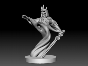 supportless wraith dnd ghost monster Schatten Untoten 3d print model - Mito3D