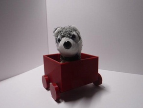 mini-Rollwagen Warenkorb crt doggo Spiele mini mini-Warenkorb mini-Spielzeug puppywuppy 3d print model - Mito3D