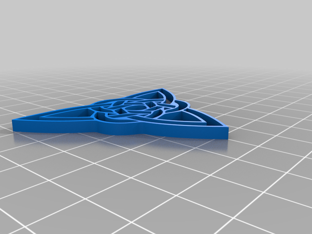 4 celtic trinity knot İrlandalı düğüm 3D print model - Mito3D