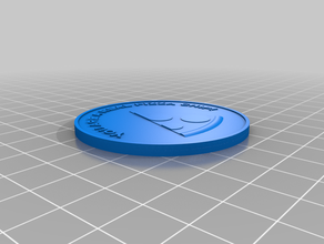 pizza chip token badge tokens 3d print model - Mito3D